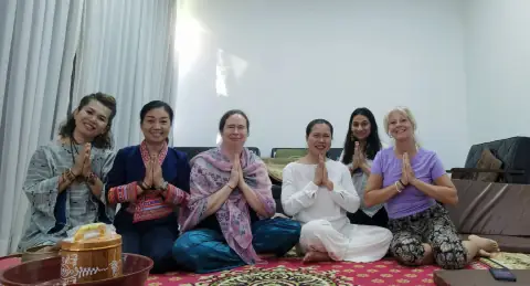 One-on-one vipassana mindfulness coaching with Master Kaie at Silver Temple, Chiang Mai